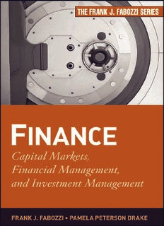 Capital Markets, Financial Management, and Investment Management - Ecomar store 