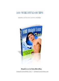 100 WEIGHT LOSS TIPS - Ecomar store 