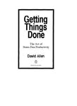 Getting Things Done_ The Art of  Stress-Free Productivity - Ecomar store 