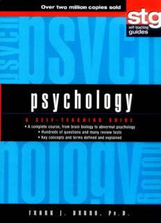 Psychology - A Self-Teaching Guide - Ecomar store 